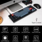 Keychron Q65 Wired 65% Layout Compact Mechanical Keyboard, QMK/VIA Macro Keys Knob Hot-Swappable Aluminum Body Gaming 1000 Hz Polling Rate Compatible with Mac Windows Linux-Gateron Blue Switch - Image 4