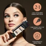 KISS Lash GLUEliner, 2-in-1 Felt-Tip Eyelash Adhesive and Eyeliner, Matte Finish, Foolproof Application, Easy Touch-Up, 0.03 Fl Oz.- Black, Packaging May Vary - Image 4