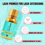 VAVALASH Lash Primer for Lash Extensions 15 ML Eyelash Extension Primer Increase Adhesive Bonding Power Easily Removes Proteins and Oils for Longer Lash Lasting Professional Use Only(15ML) - Image 3