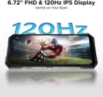 DOOGEE Blade GT Pro 5G Rugged Phone with LED Light Effect,32GB+512GB/2TB Rugged Smartphone,6.72” FHD+120Hz, 5800 mAh Android Phone,100MP+32MP AI Camera/Face& Finger ID/NFC,Sliver - Image 6