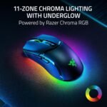 Razer Cobra Pro Wireless Gaming Mouse: 10 Customizable Controls - Chroma RGB Lighting - 30K Optical Sensor - Gen-3 Switches - 2.4GHz, Bluetooth & USB Type C - Up to 170 Hr Battery - Black - Image 6