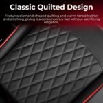 EXRACING Gaming Chair Ergonomic Computer Chair with Footrest and Lumbar Support, Height Adjustable High Back Leather Office Chair, 360° Swivel with Linked Armrest, for Adult and Teen (Red) - Image 7