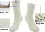 BomKinta Wool Hiking Socks Women - Merino Thick Warm Thermal Boot Socks - Winter Cozy Crew Sock Gifts Size 5-11 - Image 4
