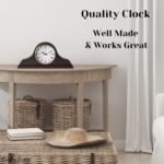 Mantel Clock Battery Operated - Wooden Mantle Clock - 15x7.5 - Silent, Made of Real Wood & Easy to Read - for Living Room Decor Above Fireplace Mantel, Office, Shelf, Table & Home Décor Gift - Image 6
