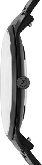 Fossil Men's Minimalist Quartz Stainless Steel and Leather Three-Hand Watch - Image 3