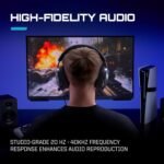 RIG R5 Spear PRO HS Competitive Wired Gaming Headset with Graphene Drivers Officially Licensed for PlayStation - Black - Image 7