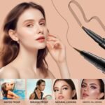 Microblading Eyebrow Pen Waterproof - Eyebrow Pencil Magical 2-in-1 Dual-Ended Eye Brow Pencils for Women with 4-Fork-Tip & Precise Brush-Tip & Eyebrow Brush, Natural Hair Like Strokes (Dark Brown) - Image 7