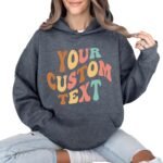Custom Text Shirt for Women, Personalized Vintage Name T-Shirt, Mama Retro Design Your Own Sweatshirt, Couple Trendy Tees - Image 8