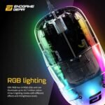 ENDGAME GEAR XM1 RGB Gaming Mouse, Programmable Mouse with 6 Buttons and 16,000 DPI, Dark Reflex - Image 4