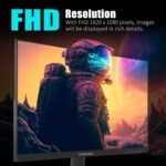 Viewedge 24 Inch Gaming Monitor with 180Hz, VA 1ms, FHD 1080p and HDR 10 PC Computer Monitor with 100% sRGB, Bluelight Filter, 2 HDMI & 1 DP Port, Support Freesync and Wall Mounted - Image 4