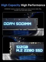 Laptop 18.5 Inch with 8000 mAh Battery,Intel N150 Quad-Core Processor UP to 3.6GHZ,16GB DDR4 RAM 512GB SSD,WiFi,Full HD IPS Display,2026 Windows 11 Laptops Computer for Business Office Student - Image 6