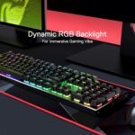 Redragon K556 PRO Upgraded Wireless RGB Gaming Keyboard, BT/2.4Ghz Tri-Mode Aluminum Mechanical Keyboard w/No-Lag Connection, Hot-Swap Linear Quiet Red Switch - Image 5