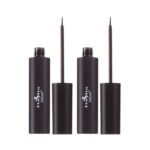 Italia-Deluxe Makeup 2pcs of Classic Liquid Eyeliner 201 Matte Black Eye Liner Vitamin E + ZipBag - Image 3