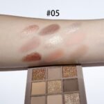 Matte Shimmer Nude Brown Eye Shadow Palette Makeup,Eyeshadow Long Lasting Waterproof Cruelty-Free , 9 Blendable Shades in Smooth Matte and Shimmer Finishes with Gorgeous Pearls for Girls (05#) - Image 4