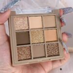 Matte Shimmer Nude Brown Eye Shadow Palette Makeup,Eyeshadow Long Lasting Waterproof Cruelty-Free , 9 Blendable Shades in Smooth Matte and Shimmer Finishes with Gorgeous Pearls for Girls (05#) - Image 5
