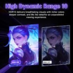 Viewedge 24 Inch Gaming Monitor with 240Hz, VA 1ms, FHD 1080p and HDR 10 PC Computer Monitor with 110% sRGB, Bluelight Filter, 2 HDMI & 1 DP Port, Support Adaptive Sync and Wall Mounted - Image 4