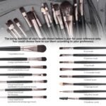 UCANBE Baked Eyeshadow Palette with 15PCS Brushes Makeup Set, 16 Color Natural Nude Matte Shimmer Metallic Eye Shadow Make Up Pallet for Women Girls, High Pigmented Long Lasting Waterproof - Image 6