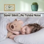 Analog Alarm Clock, 6 inch Silent Non Ticking Small Clock with Night Light, Battery Operated Simply Design for Bedroom, Bedside, Living Room, Room Decor, Desk, Table (Yellow) - Image 8