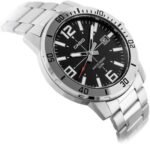 Casio MTP-VD01D-1BV Men's Enticer Stainless Steel Black Dial Casual Analog Sporty Watch, Silver, 48×42×10.7mm, Quartz Movement - Image 4