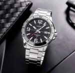 Casio MTP-VD01D-1BV Men's Enticer Stainless Steel Black Dial Casual Analog Sporty Watch, Silver, 48×42×10.7mm, Quartz Movement - Image 5