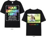 Custom Your Own Shirts with Photo Text & Logo - Personalized Tee Shirt for Men Women & Kids - Custom Personalized T Shirt - Image 3
