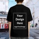 Custom T Shirts Personalized Heavy Cotton T Shirts Design Your Own Customized Unisex Shirts with Logo Text - Image 4
