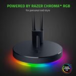 Razer Gaming Mouse Bungee V3 Chroma: Drag-Free Wired Mouse Support - for Esports-Level Performance - Weighted Base - Anti-Slip Feet - Classic Black - Image 5