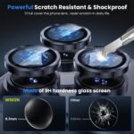 WSKEN for iPhone 17 Pro/iPhone 17 Pro Max Camera Lens Protector - [Original Shooting Mode] Shatterproof Metal HD Tempered Glass Camera Screen Protector Cover Film for iPhone Accessories - Image 4