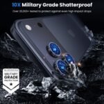 WSKEN for iPhone 17 Pro/iPhone 17 Pro Max Camera Lens Protector - [Original Shooting Mode] Shatterproof Metal HD Tempered Glass Camera Screen Protector Cover Film for iPhone Accessories - Image 6