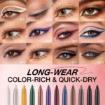 LANGMANNI 12Pcs Metal Colorful Eyeliner Pencil Set - Matte & Shimmer Eye Makeup,Smooth Use Long-Lasting & Waterproof Eyeliner Set - Image 4