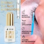 Stacy Lash Primer for Lash Extensions | Super Primer/Cleanser 15ml | Eyelash Extension Primer | Protein Oil Remover | Increase Adhesive Bonding Power Retention | Professional Lash Supplies - Image 3