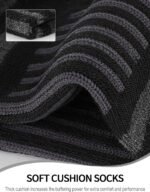 Airacker Athletic Quarter Socks with Cushion Running Ankle Socks for Men Women 6 Pairs - Image 4