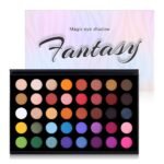 40 Colors High Pigmented Shimmer Matte Eyeshadow Makeup Palette Full Spectrum Artist Glitter Metallic Waterproof Creamy Blendable Eye Shadow Cosmetics (Color 1) - Image 2