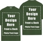 Custom T Shirts Front Back for Men Women Personalized T-Shirt Add Your Own Design with Image Text Logo Tee Tops - Image 2