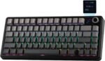 EPOMAKER X Aula F75 MAX Wireless Mechanical Keyboard with TFT Screen and Knob, Gasket Gaming Keyboard in 75% Layout, Hot Swappable, RGB Backlight, for PC/Mac/Linux (Black Gradient) - Image 2