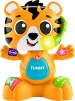 Fisher-Price Baby Learning Toy Link Squad Bop & Groove Tiger with Music & Lights for Ages 9+ Months, Compatible Only with Link Squad Items - Image 2