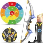 Kids Bow and Arrow Set LED Light Up Archery Set with 10 Suction Cup Arrows, 2 Archery Targets Indoor Outdoor Games for Kids Ages 4-8 8-12 Birthday Gifts Toys for 5 6 7 8 9 10 11 12 Year Old Boys Girls - Image 2