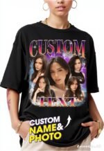 NAZENTI Custom Valentine Shirt Gifts for Boyfriend, Customized Bootleg Rap Tee - Image 2