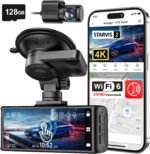 REDTIGER 4K STARVIS 2 Dash Cam Front and Rear, 5GHz WiFi 20MB/s Download, 128GB Card Included, Voice Control, Dash Camera for Cars with 3.18" Touch Screen, GPS, Loop Recording, Parking Mode(F7N Touch) - Image 2