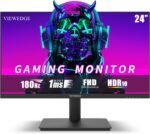 Viewedge 24 Inch Gaming Monitor with 180Hz, VA 1ms, FHD 1080p and HDR 10 PC Computer Monitor with 100% sRGB, Bluelight Filter, 2 HDMI & 1 DP Port, Support Freesync and Wall Mounted - Image 2