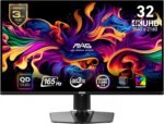 msi MAG 321UP QD-OLED 32-inch QD-OLED 3840 x 2160 (UHD) Computer Monitor, 165Hz, Adaptive-Sync, HDMI, Display Port, VGA Port, VESA Mountable, Tilt, Height Adjustable, Speaker, 0.03ms, Black - Image 2
