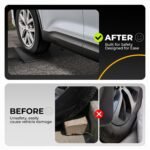 Auto Dynasty Rubber Curb Ramps, 3" Lift Height Curbside Driveway Ramp, 4410 LBS/2T Capacity Sidewalk Curb Ramp for Cars Trucks Bikes Motorcycles Wheelchairs, 2 Pack - Image 5