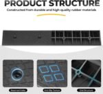 Auto Dynasty Rubber Curb Ramps, 3" Lift Height Curbside Driveway Ramp, 4410 LBS/2T Capacity Sidewalk Curb Ramp for Cars Trucks Bikes Motorcycles Wheelchairs, 2 Pack - Image 7