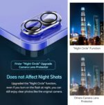 ivoler 4-Pack Camera Lens Protector for iPhone 17 6.3"/ iPhone 16 6.1”/16 Plus 6.7” Screen Protector Tempered Glass [Case Friendly][New Rersion],Scratch-Resistant,Clear+Black Circle - Image 6