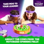 Cows in Space by Relatable, The Kid-Friendly Extraterrestrial Easter Family Game for Kids, Fun 2 Player Game, Easter Gifts, Includes 2 UFO Headbands, 1 Electronic Spinning Base, and 21 Cows - Image 3