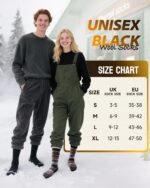 Merino Wool Hiking Socks for Men Women, OEKO-TEX & GRS Certified, Seamless Toe, Terry Cushioned -3 Pairs - Image 3