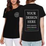 Custom T Shirts for Men Women,Personalized Shirts with Photo Logo Text,Customized T-Shirt for Front & Back Print - Image 5
