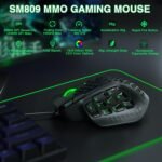 SOLAKAKA SM809 Gaming Mouse for MMO,24000 DPI,16 Programmable,RGB PC Gaming Mice,Black - Image 3