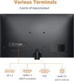 Amazon Basics 24 Inch (23.8 inch viewable) Monitor, FHD 1080P, Max 100Hz, VESA Compatible, Built-in Speakers, Black - Image 4