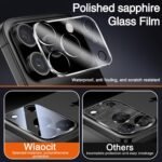 Wiaocit 3 Pack Tempered Glass Camera Lens Protector for iPhone 17 Pro Max, 9H Hardness, Anti-Scratch, Case Friendly - Image 3